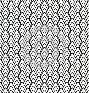Serration or zigzag seamless abstract pattern monochrome or two photo