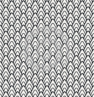 Serration or zigzag seamless abstract pattern monochrome or two