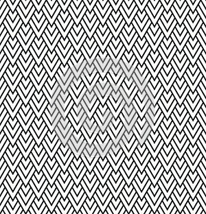 Serration or zigzag seamless abstract pattern monochrome or two