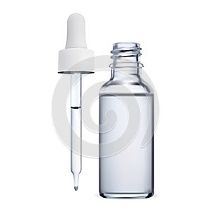 Serum bottle. Collagen essence dropper bottle design