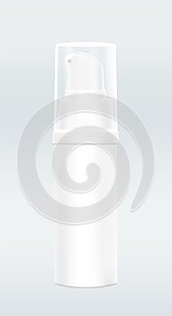Serum mock-up bottle plastic for packaging cosmetic template design