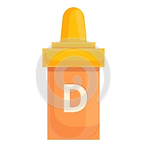 Serum vitamin d icon, cartoon style