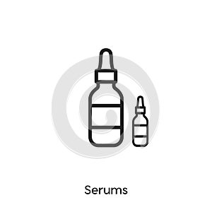 Serums icon vector. serums icon vector symbol illustration. Modern simple vector icon for your design. photo