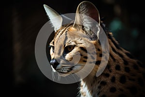 Serval This wild cat is found in Africa. Generative AI