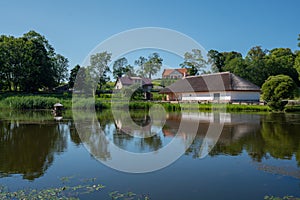 Servants House and Lake at Turaida Museum Reserve - Sigulda, Latvia