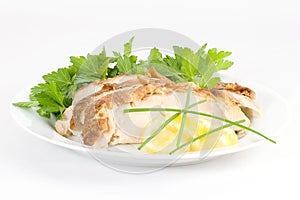 Serve cold lemon chicken