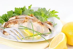 Serve cold lemon chicken