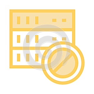 Server block color line icon