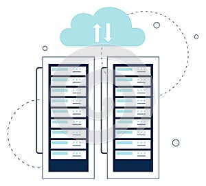 Server cloud syncronization. Data storage service security