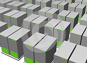 Server Clusters For Data Warehousing Clip Art photo