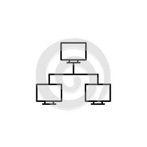server connection icon. Element of online and web for mobile concept and web apps icon. Thin line icon for website design and