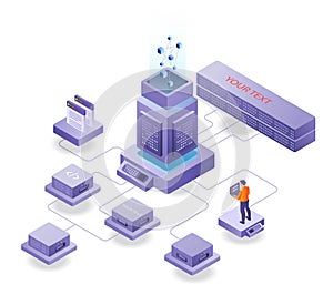 Server data center of multiple platforms