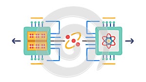 Server Data Exchange Process Vector Icon, vector design Generative AI