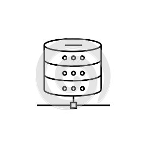 server, data, network icon. Simple outline vector of Web Design Development  set icons for UI and UX, website or mobile