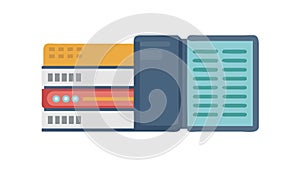 Server Data Storage Rack Icon, vector design Generative AI