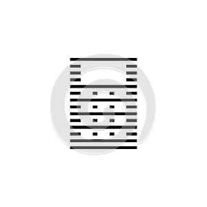 Server Data, Web Hosting Flat Vector Icon