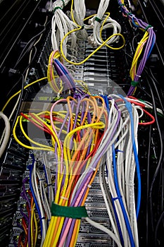 Server data wires and cables