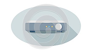 Server Device Network Technology Flat Icon, vector design Generative AI