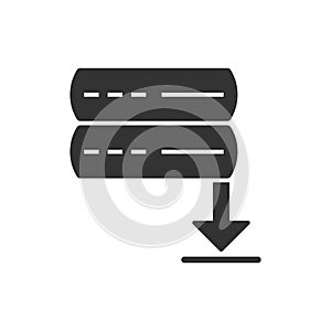 Server Download Icon - Database Download Icon