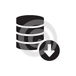 Server Download Icon - Database Download Icon