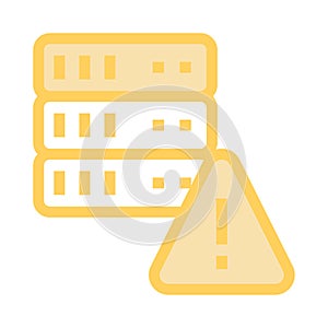 Server error color line icon