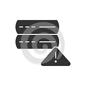 Server Error Icon - Database Alert Icon