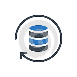 Server  glyph flat icon