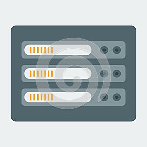 Server icon. Element of design for web or mobile applications.