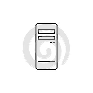 Server icon. Simple element illustration. Server concept symbol design. Can be used for web and mobile