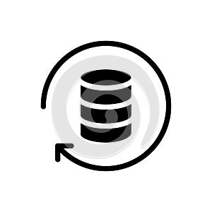 Server  glyph flat icon