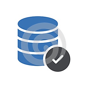 Server vector glyph color icon