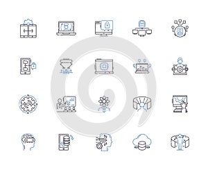 Server icons outline icons collection. Server, Icons, Network, Computing, System, Computer, Cloud vector and