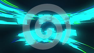 Server message Error 404 on a black background, 3d rendering. Computer generated text about the requested page was not