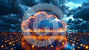 Server Migration to Cloud: A Digital Symphony. Concept Cloud Computing, Data Migration, Server