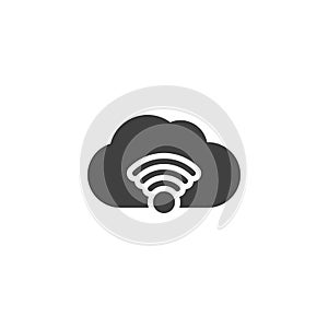 Server network connection vector icon