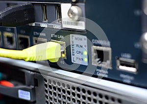 Server with networking cable