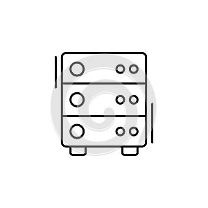 Server, networking icon. Simple line, outline vector elements of storage and cloud icons for ui and ux, website or mobile