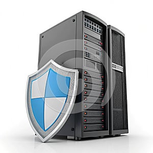 Server protection 3D icon