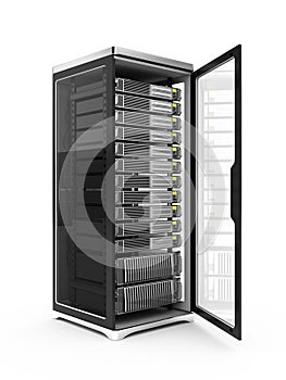 Server rack photo