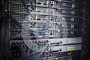 Server rack cluster in a data center