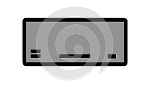 Server Rack Console Icon, IT Data Management, vector design Generative AI
