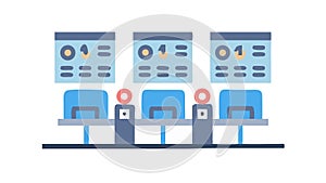 Server Rack and Data Center Infrastructure, vector design Generative AI