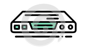 Server Rack Icon, Data Center, Network Infrastructure, Computing, vector design Generative AI