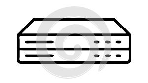 Server Rack Network Infrastructure, vector design Generative AI