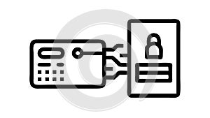 Server Rack Security, Data Center Protection, vector design Generative AI