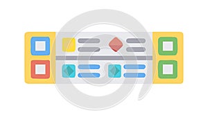 Server Rack System Icon, Data Center or Hosting, vector design Generative AI