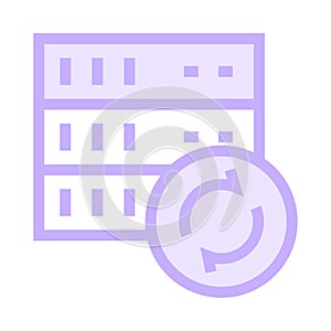 Server reload color line icon