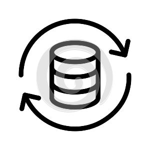 server reload line icon