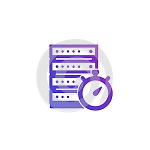 server response time icon on white