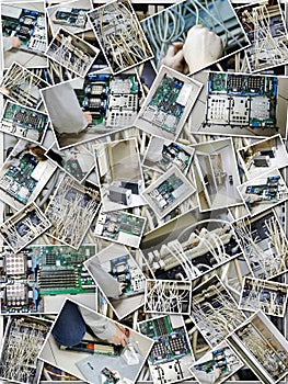 Server room collage